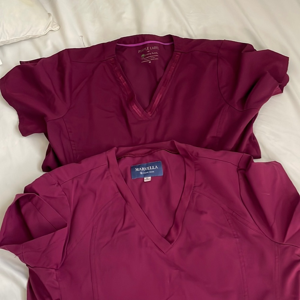 Scrub tops size medium